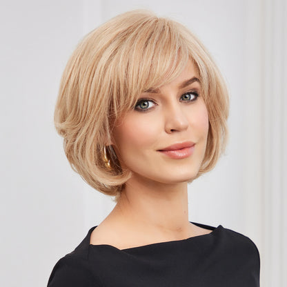 Hand-Tied Lace Front Wig Remy Human Hair Blonde Color