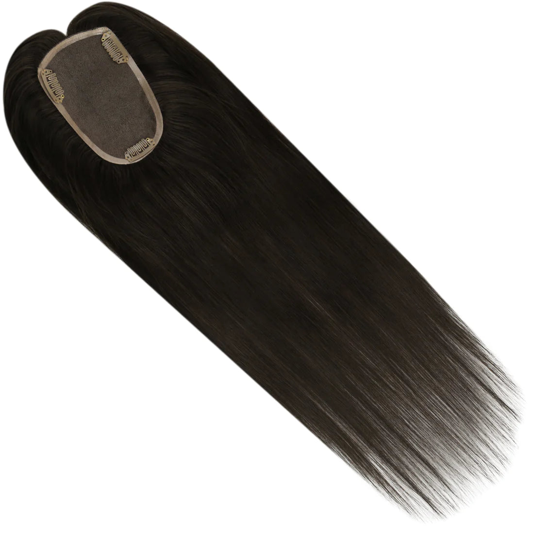 Topper Mono Base Remy Human Hair Straight Brown Color