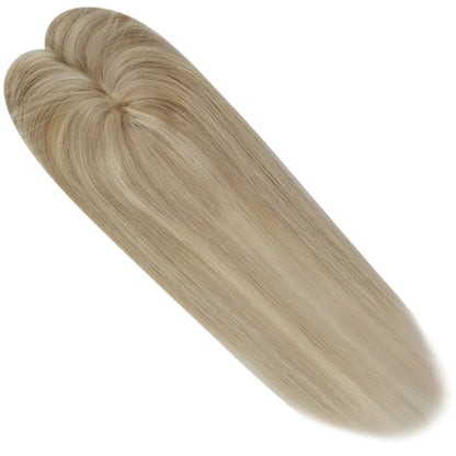 Topper Mono Base Remy Human Hair Straight Piano Color